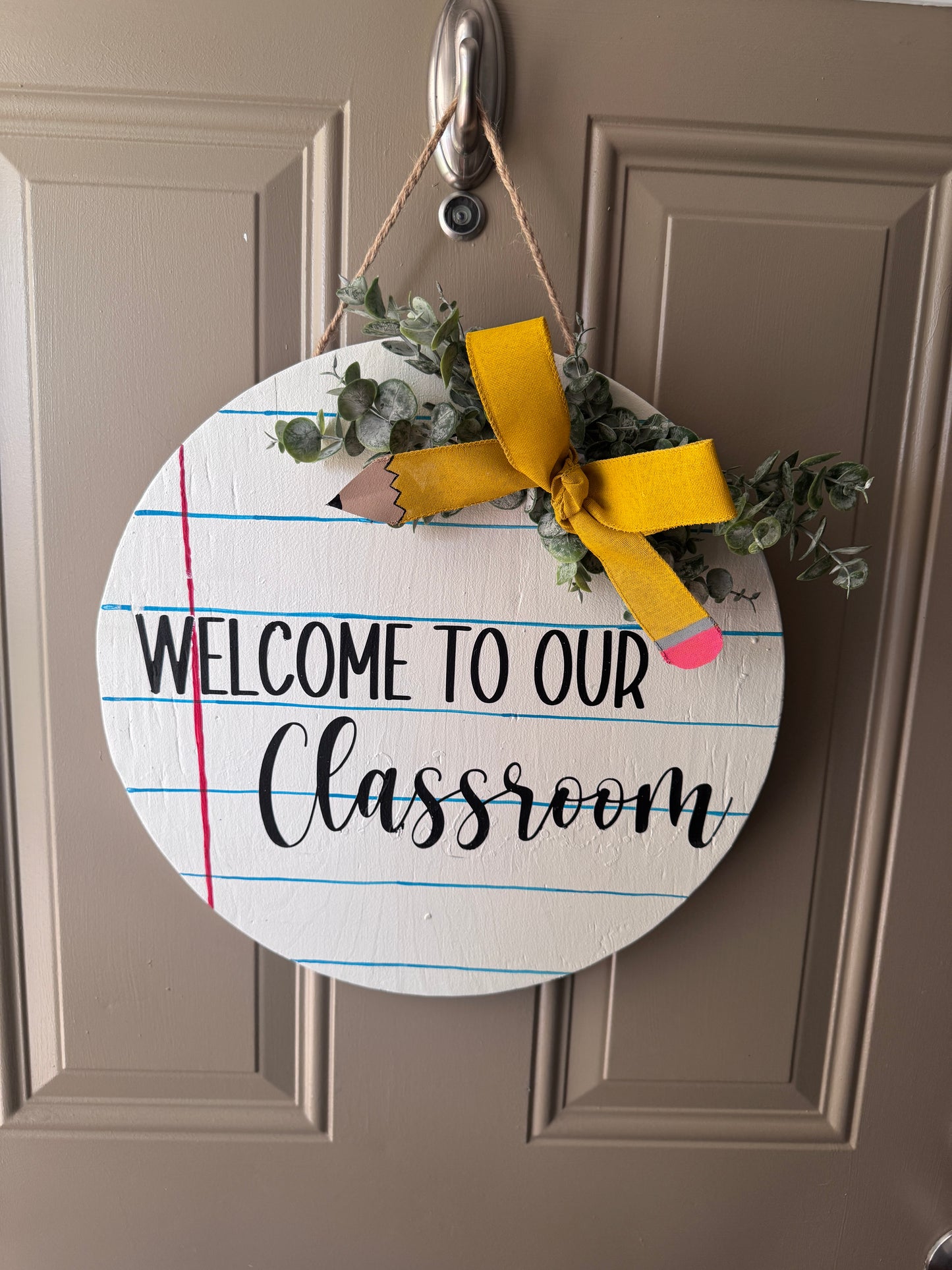 Teacher Classroom Door Round