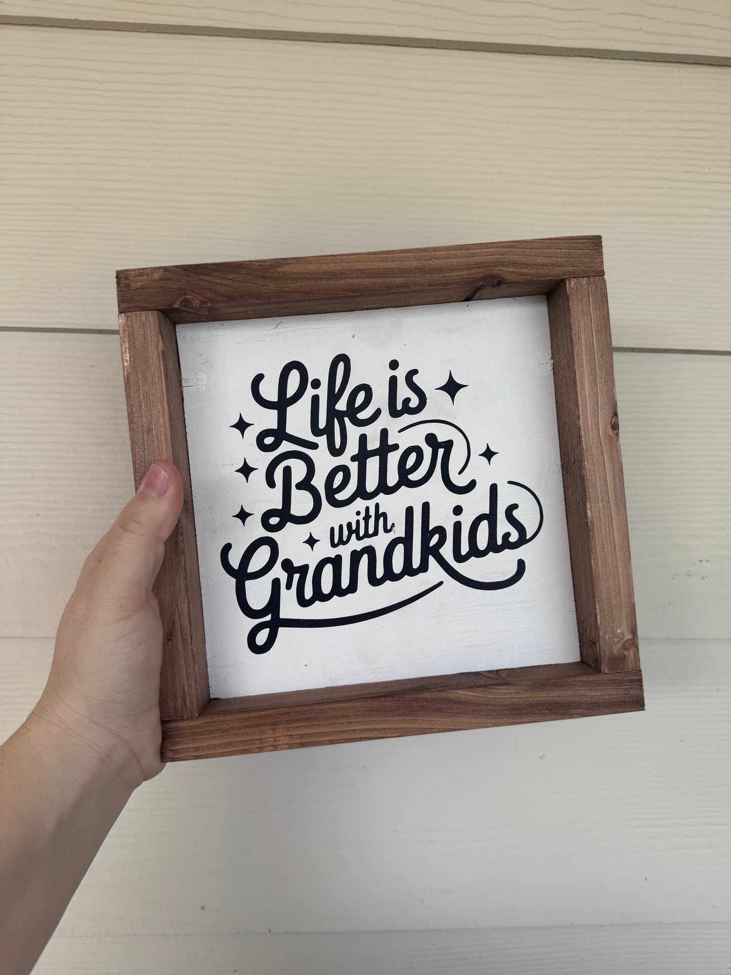Life With Grandkids Sign-8.5x8.5
