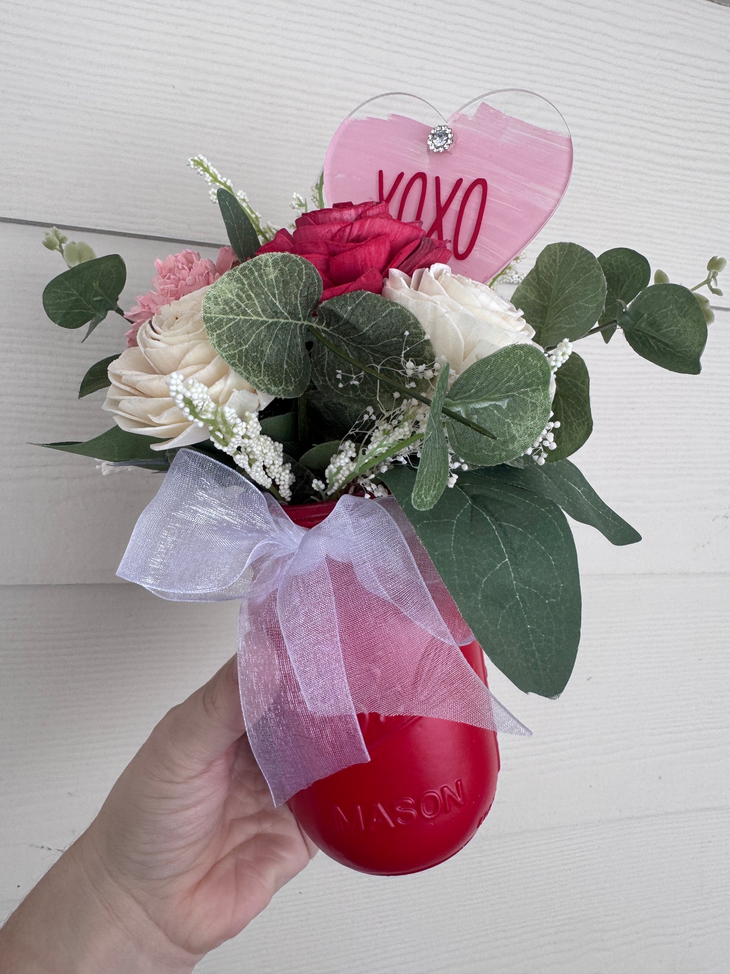 Valentines Day- XOXO Mason Jar