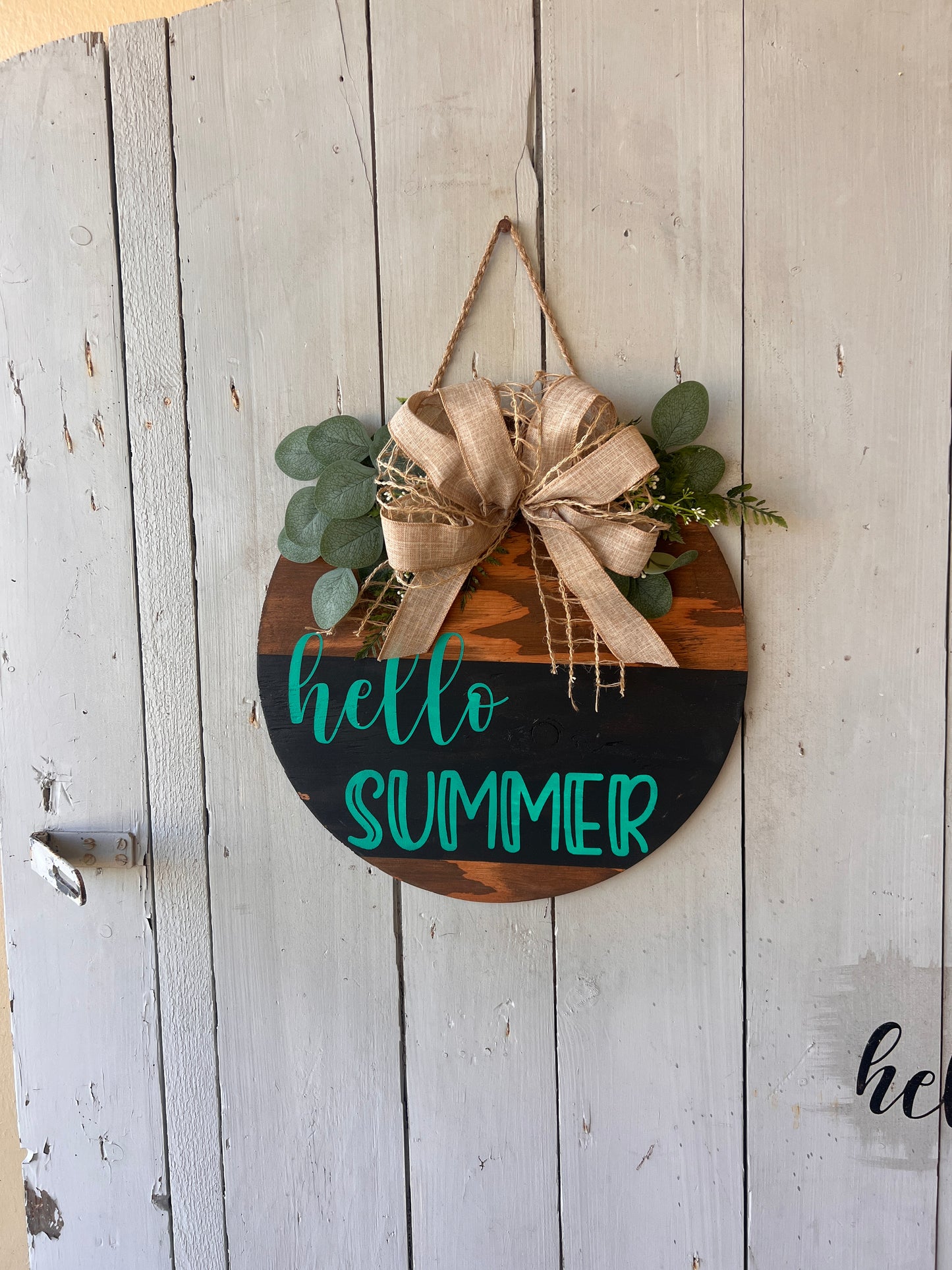 Hello Summer Door Round