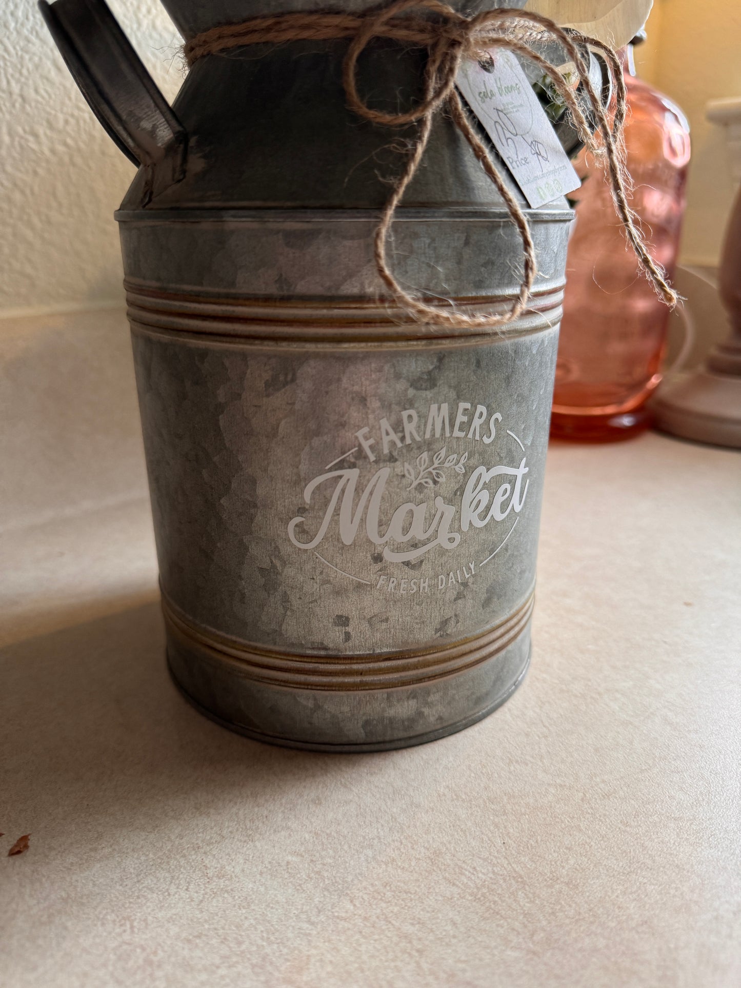 Metal Milk Can Arrangement