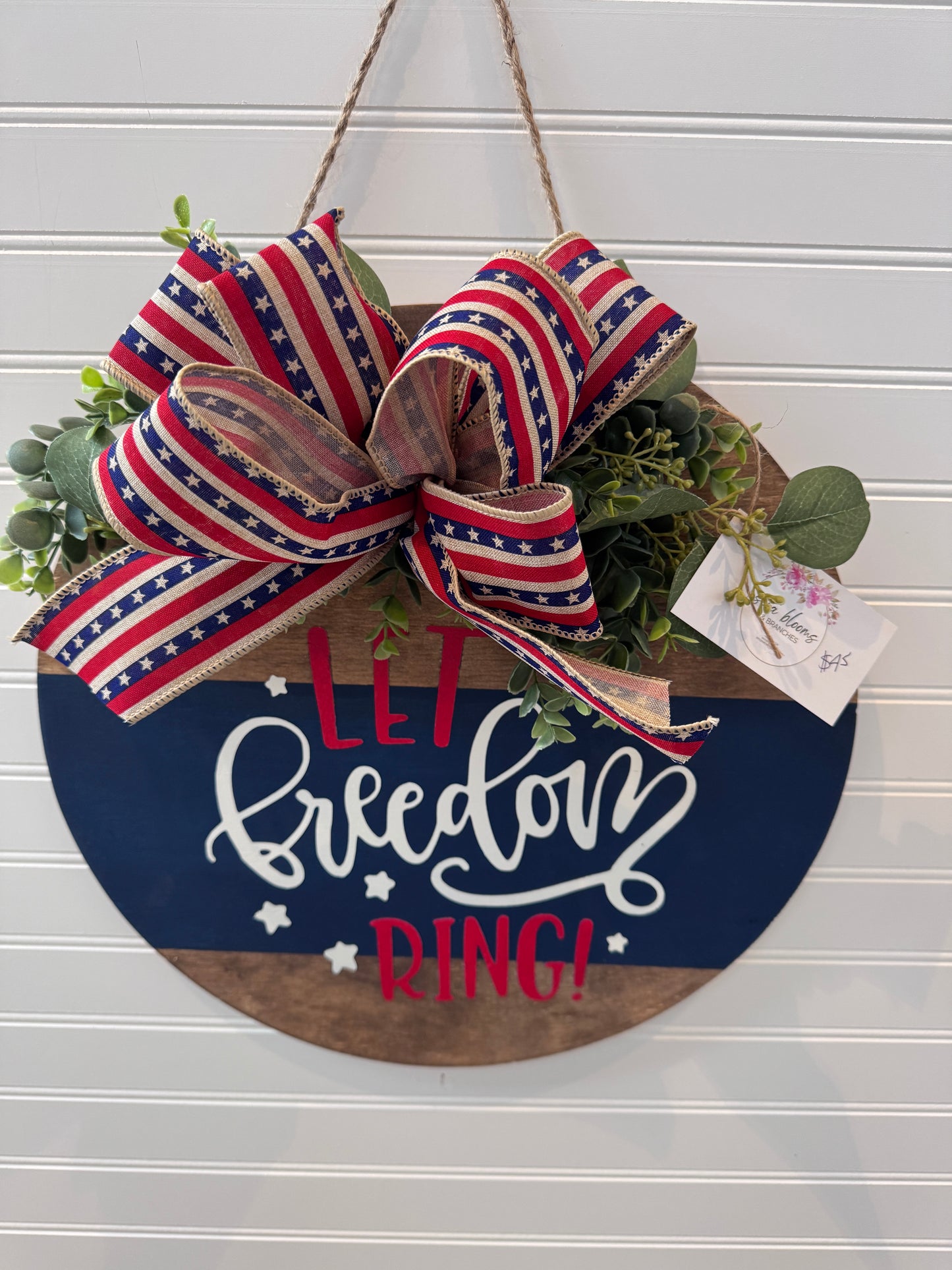 Let Freedom Ring/4th of July- Door Round