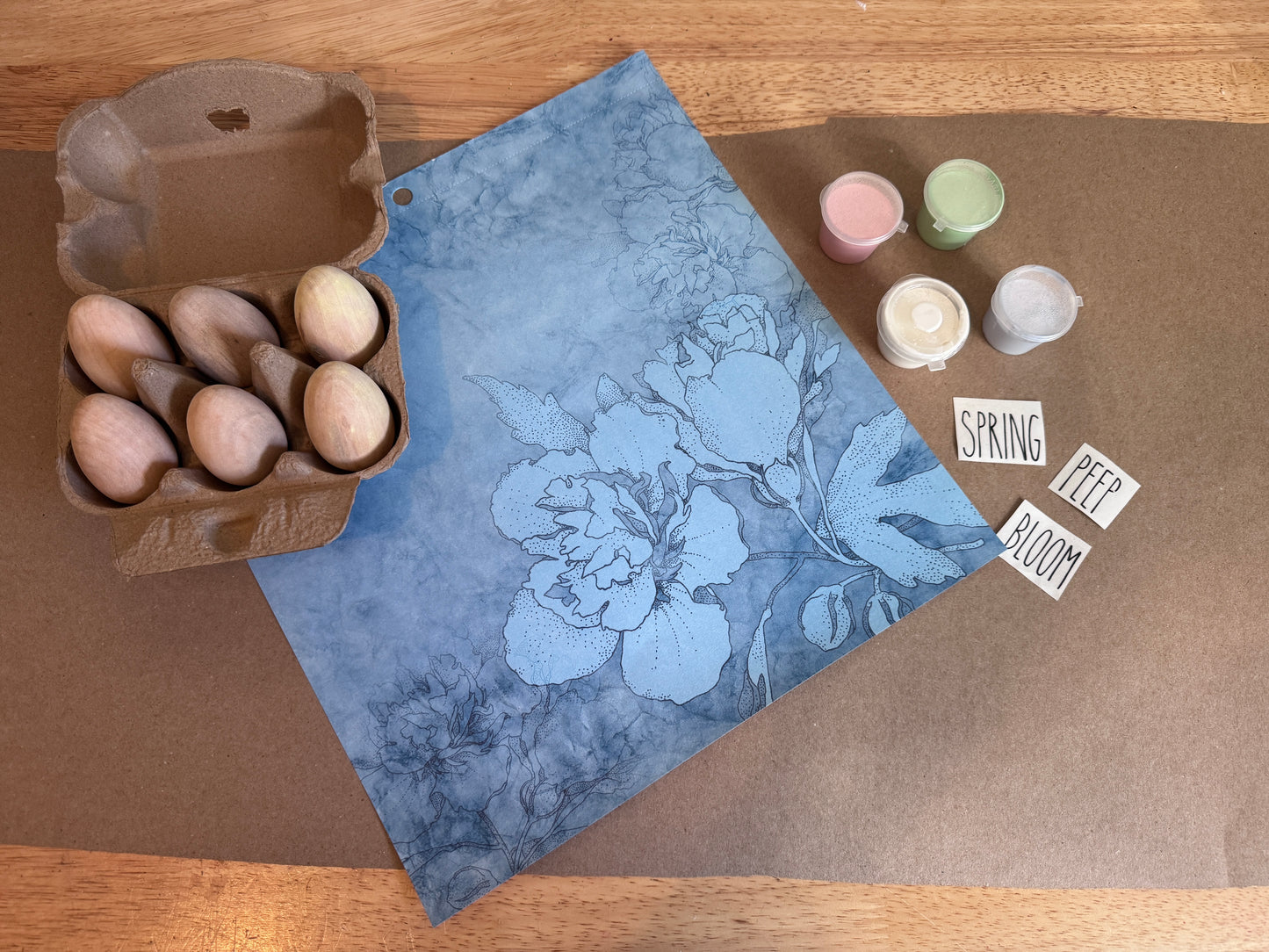 Wooden Eggs Craft Kit