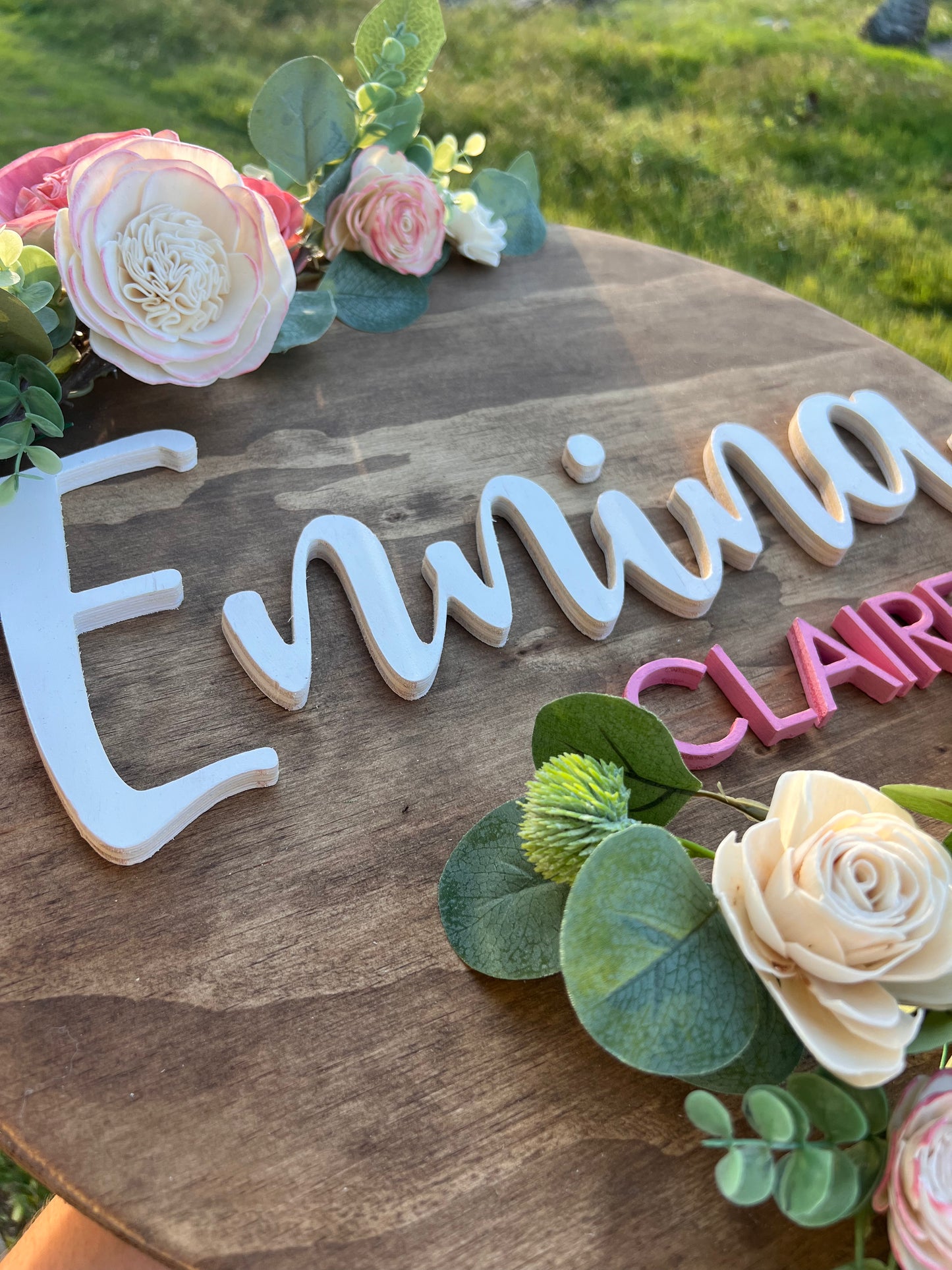 Name/Nursery Round- 20” CUSTOM MADE