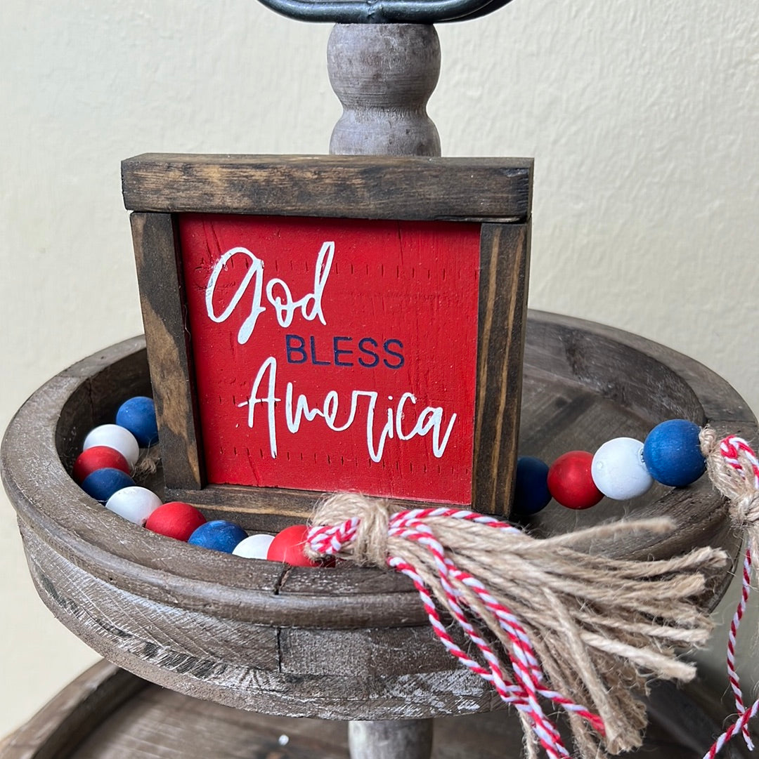 4th of July Tier Tray