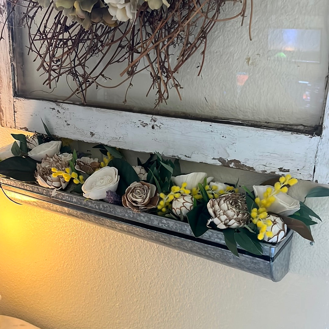 Wall Planter- Arrangement with Hints of Yellow