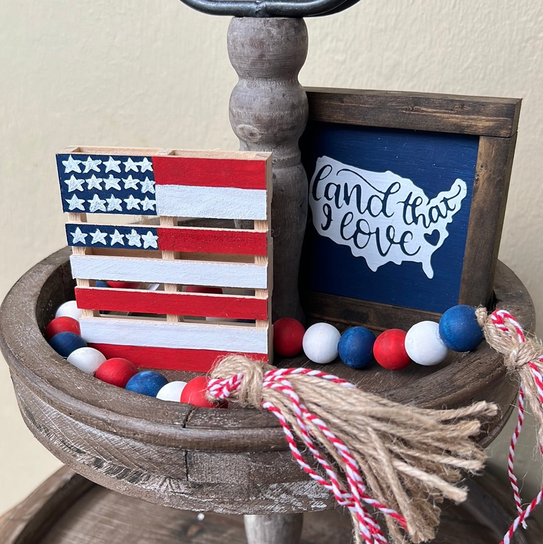 4th of July Tier Tray