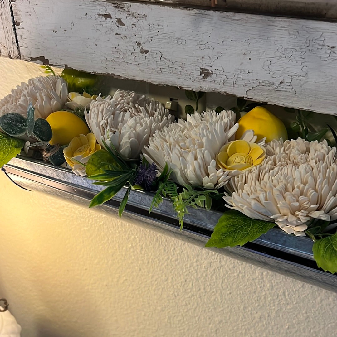 Wall Planter- Arrangement with Lemons and Lavender