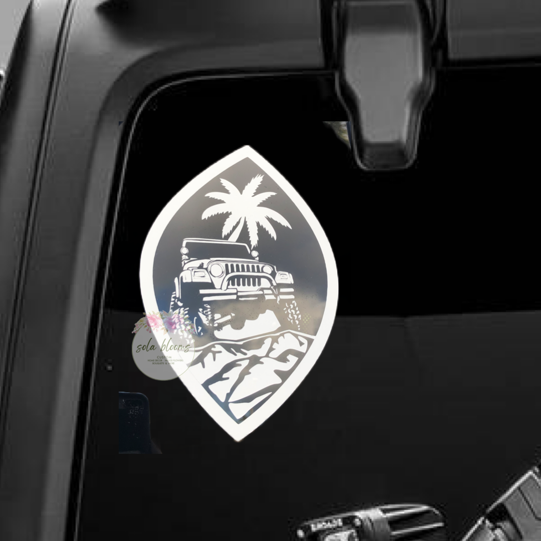 Guam Jeep Decal
