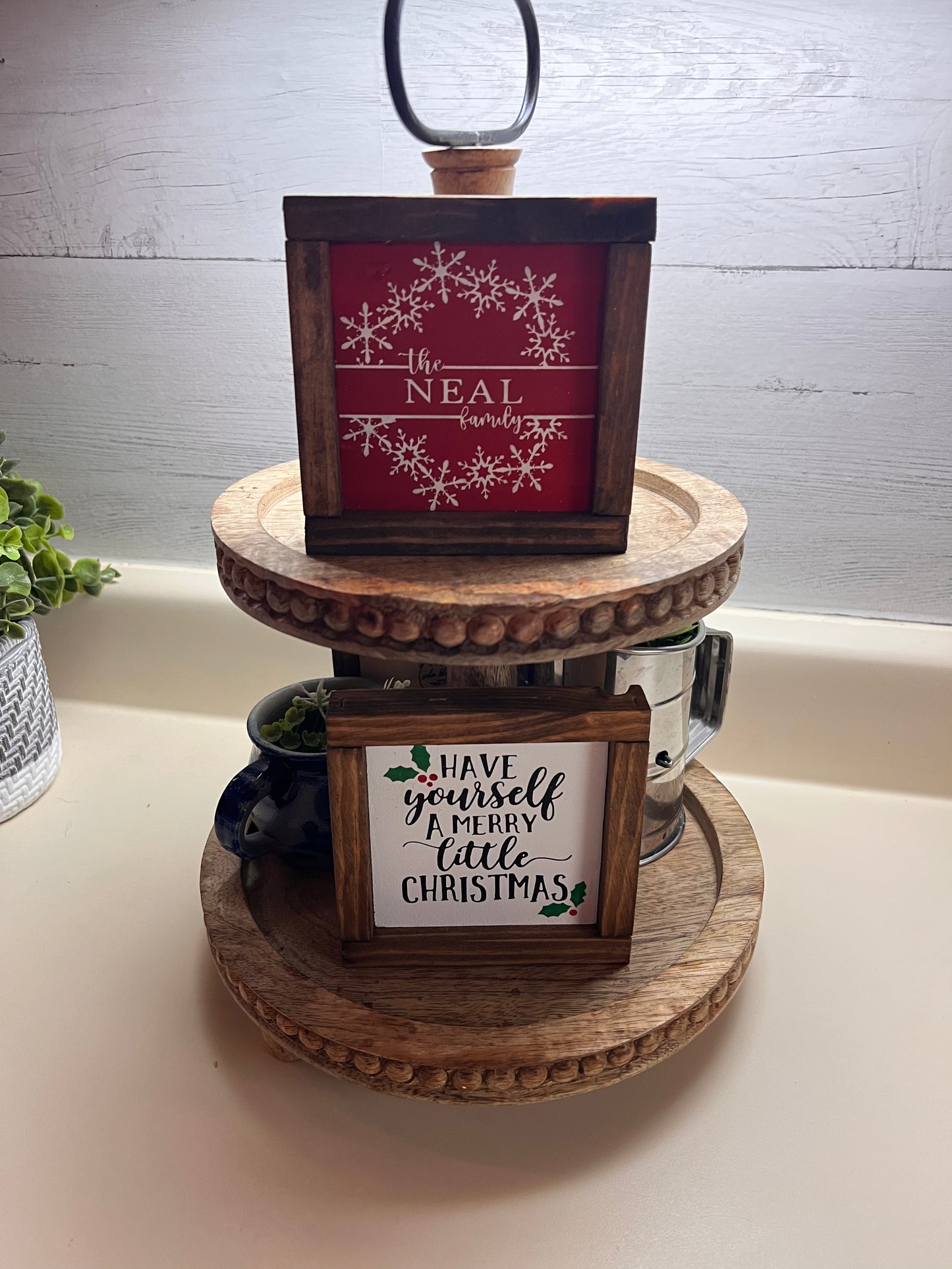 Mini Sign- Snowflake Last Name