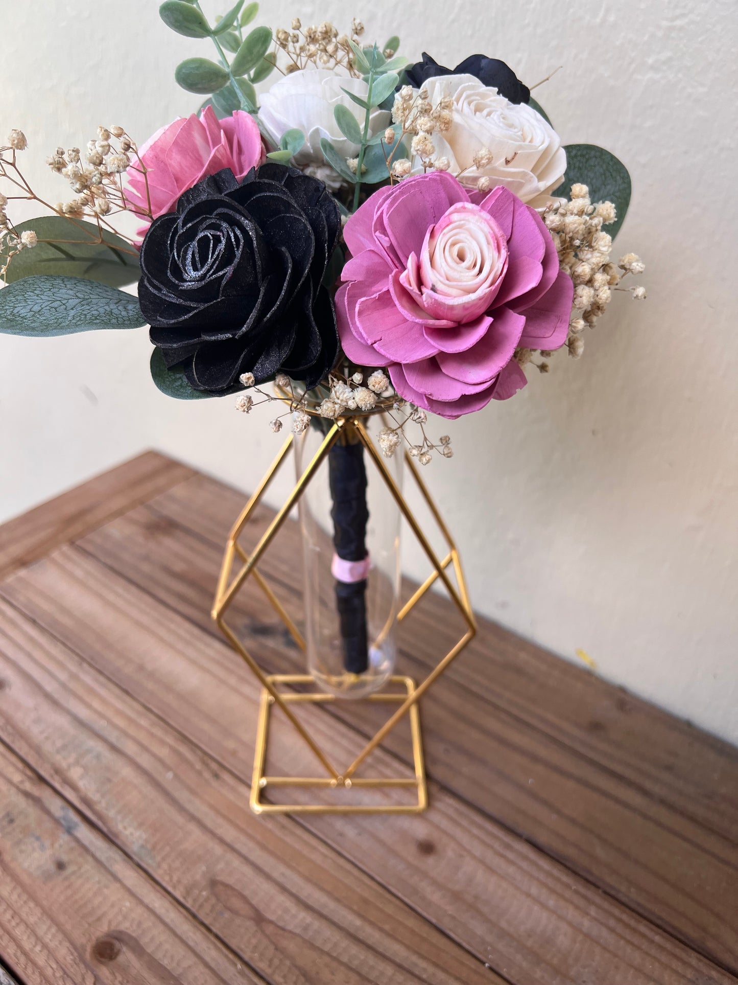 Gold & Glass Vase