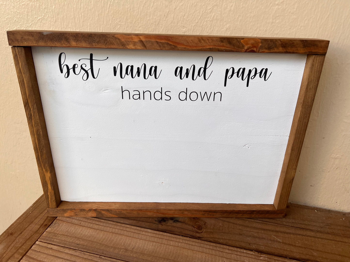 DIY Kit- Parent/Grandparent Handprint Sign