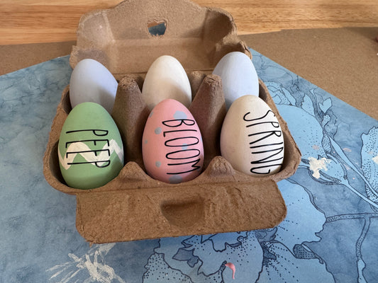 Wooden Eggs Craft Kit