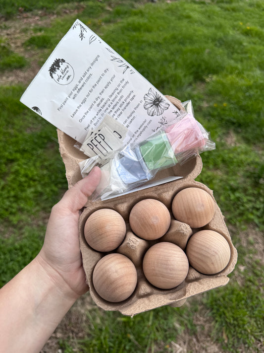 Wooden Eggs Craft Kit