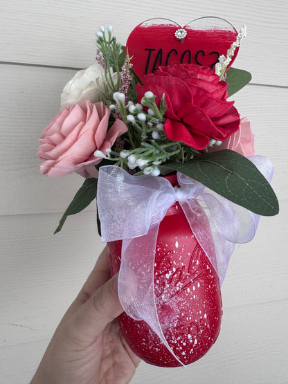 Valentines Day- Tacos Mason Jar