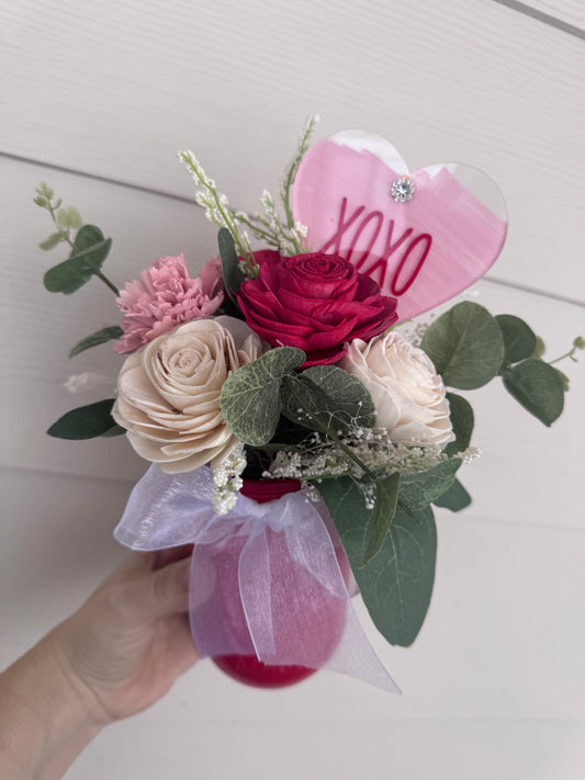 Valentines Day- XOXO Mason Jar