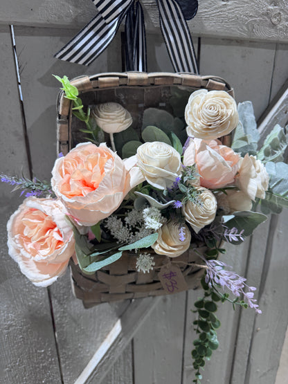 Basket Door Flower Arrangement