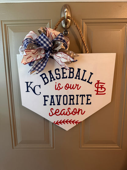 Baseball Plate- Door Sign