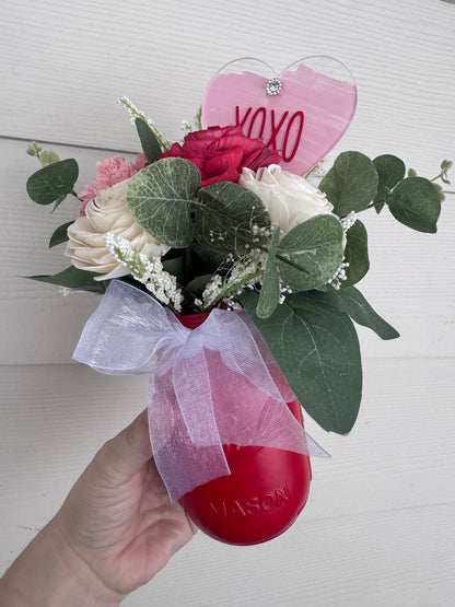 Valentines Day- XOXO Mason Jar