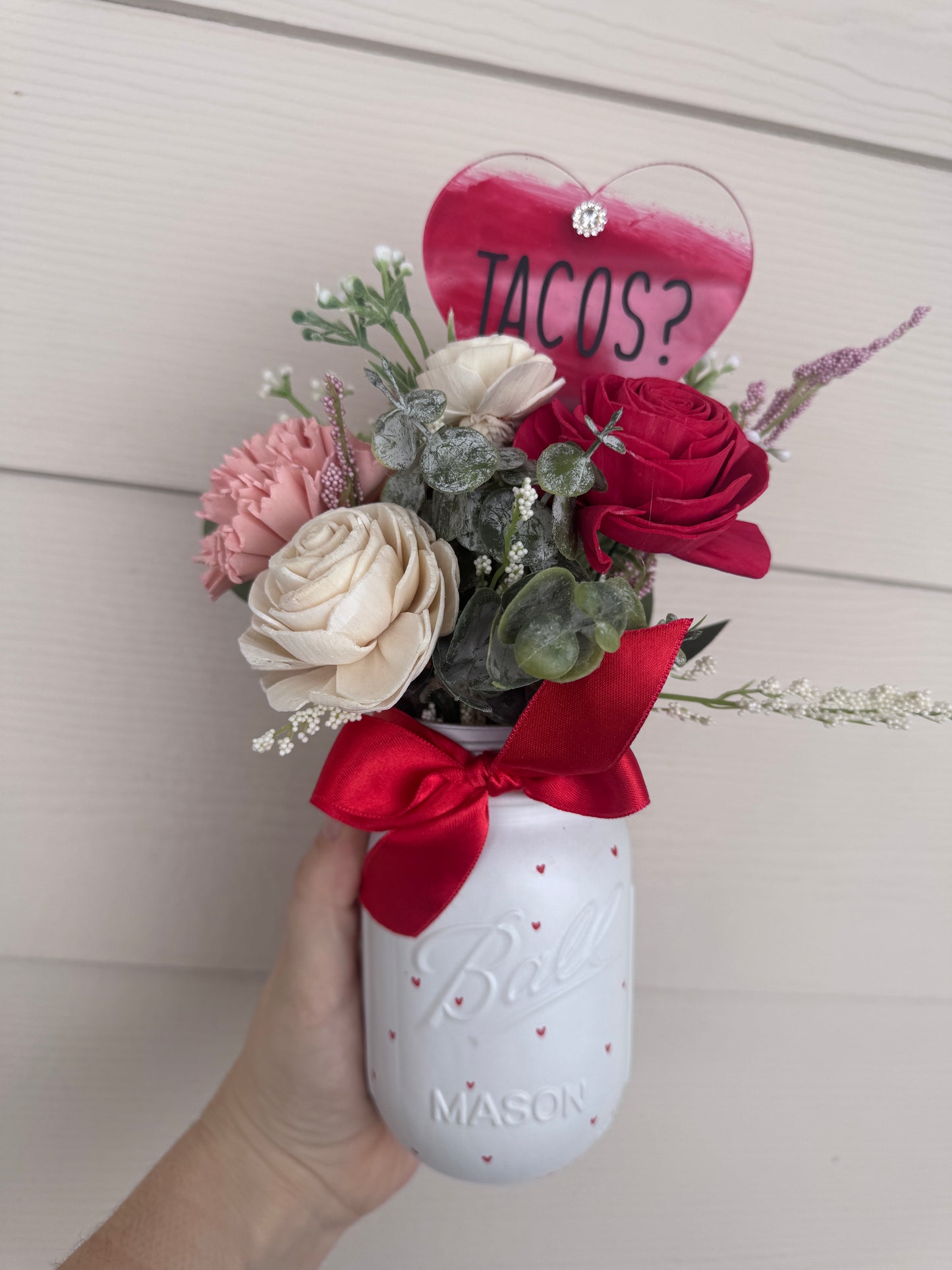 Valentines Day- Tacos Mason Jar