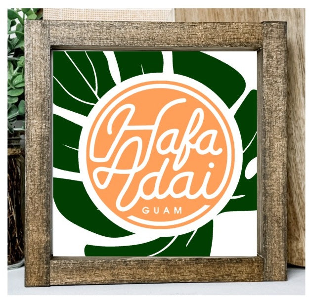 Hafa Adai Circle Sign