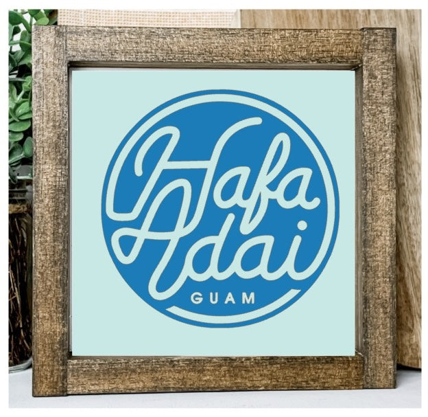 Hafa Adai Circle Sign