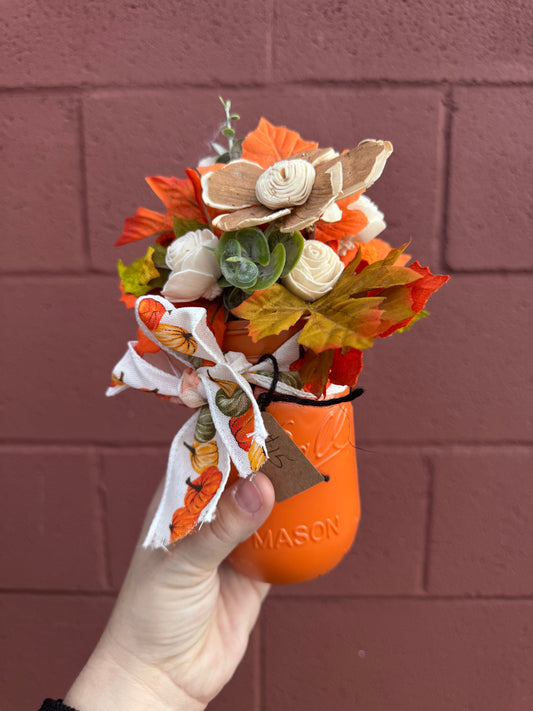 Fall- Medium Mason Jar