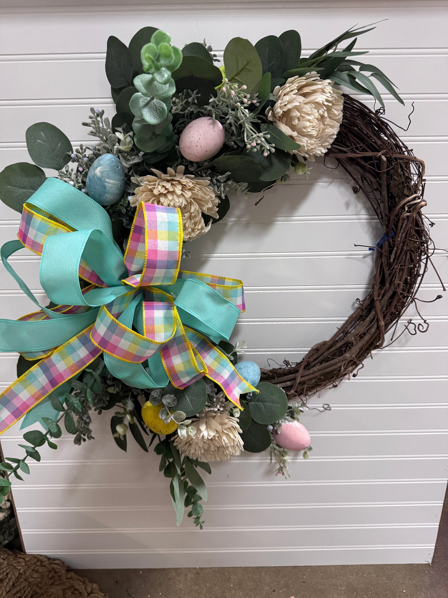Easter Grapevine Wreath