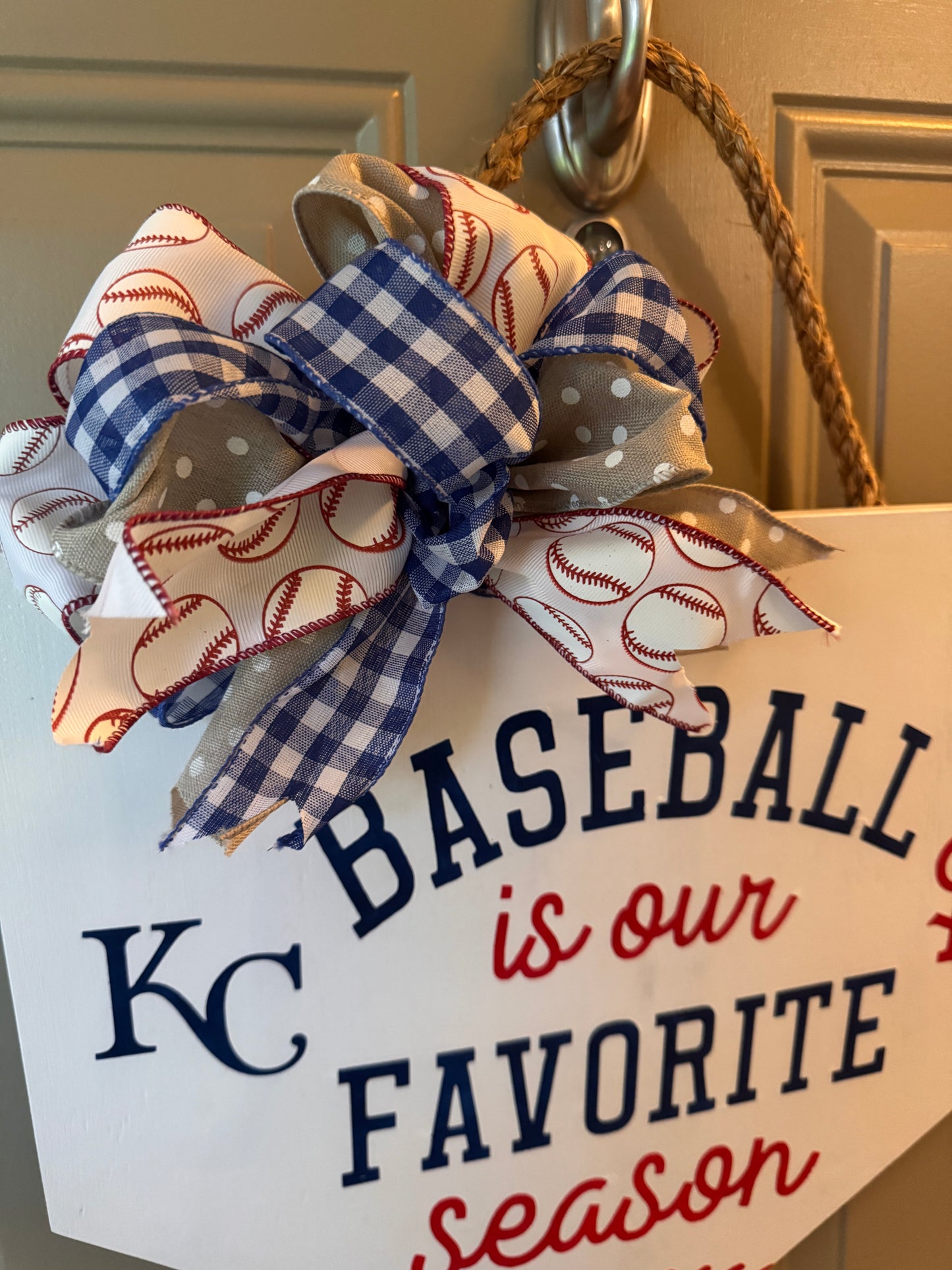 Baseball Plate- Door Sign