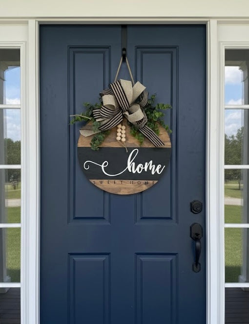 Home Sweet Home Door Round