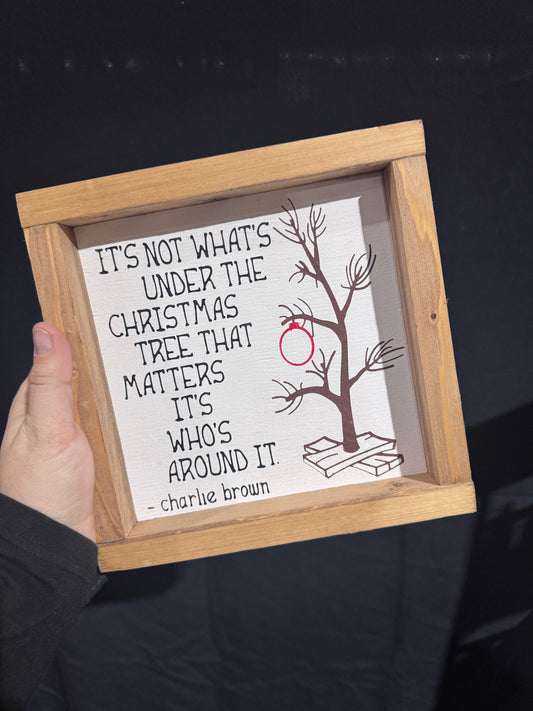 Charlie Brown Christmas Sign