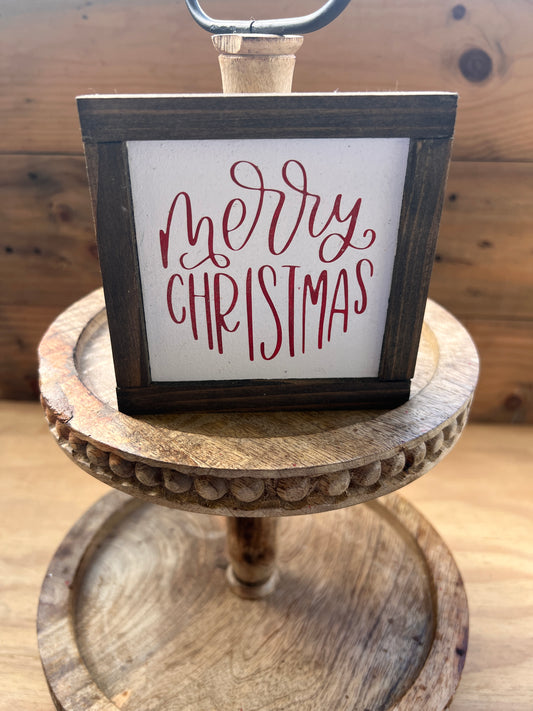 Mini Sign- Merry Christmas
