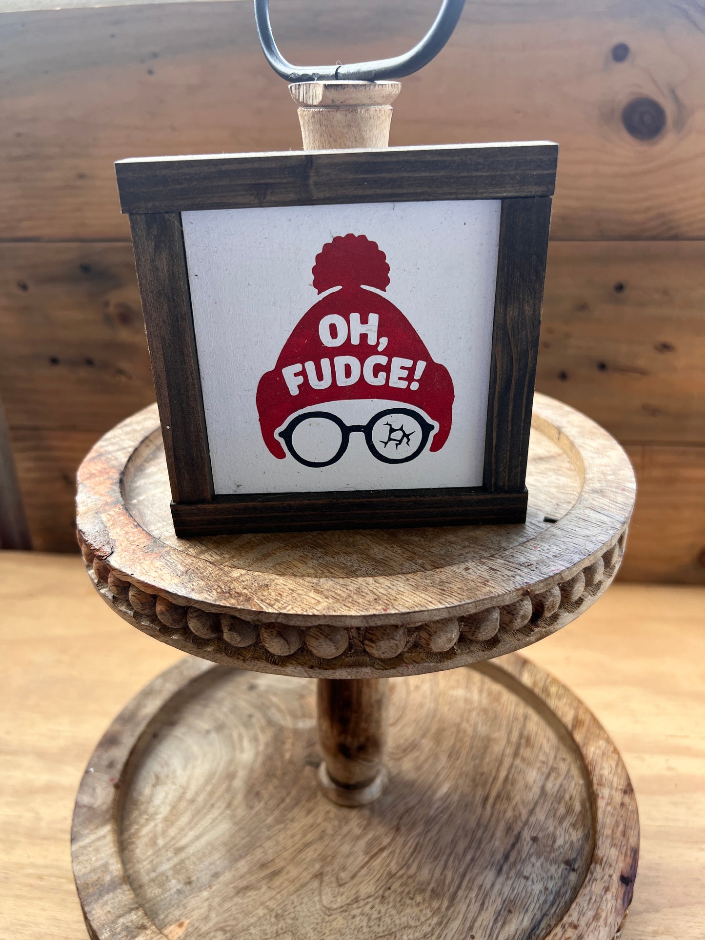 Mini Sign- oh fudge