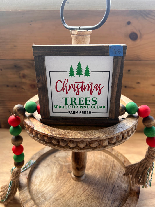 Mini Sign- Christmas Trees