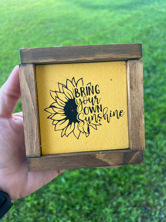 Sunflower Mini Sign