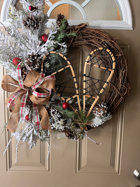 Christmas Wreaths- with snow shoes