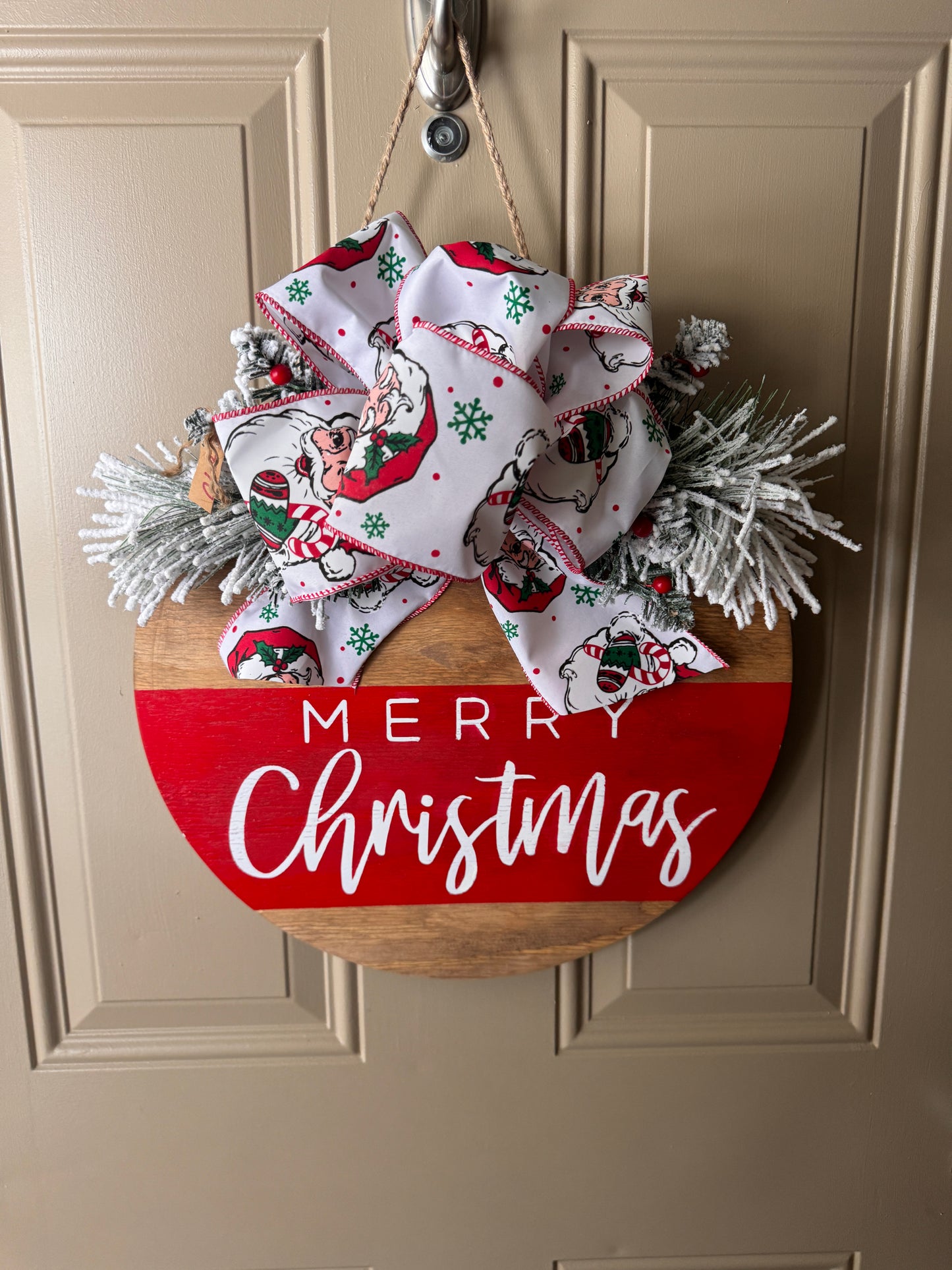 Christmas Door Round Sign