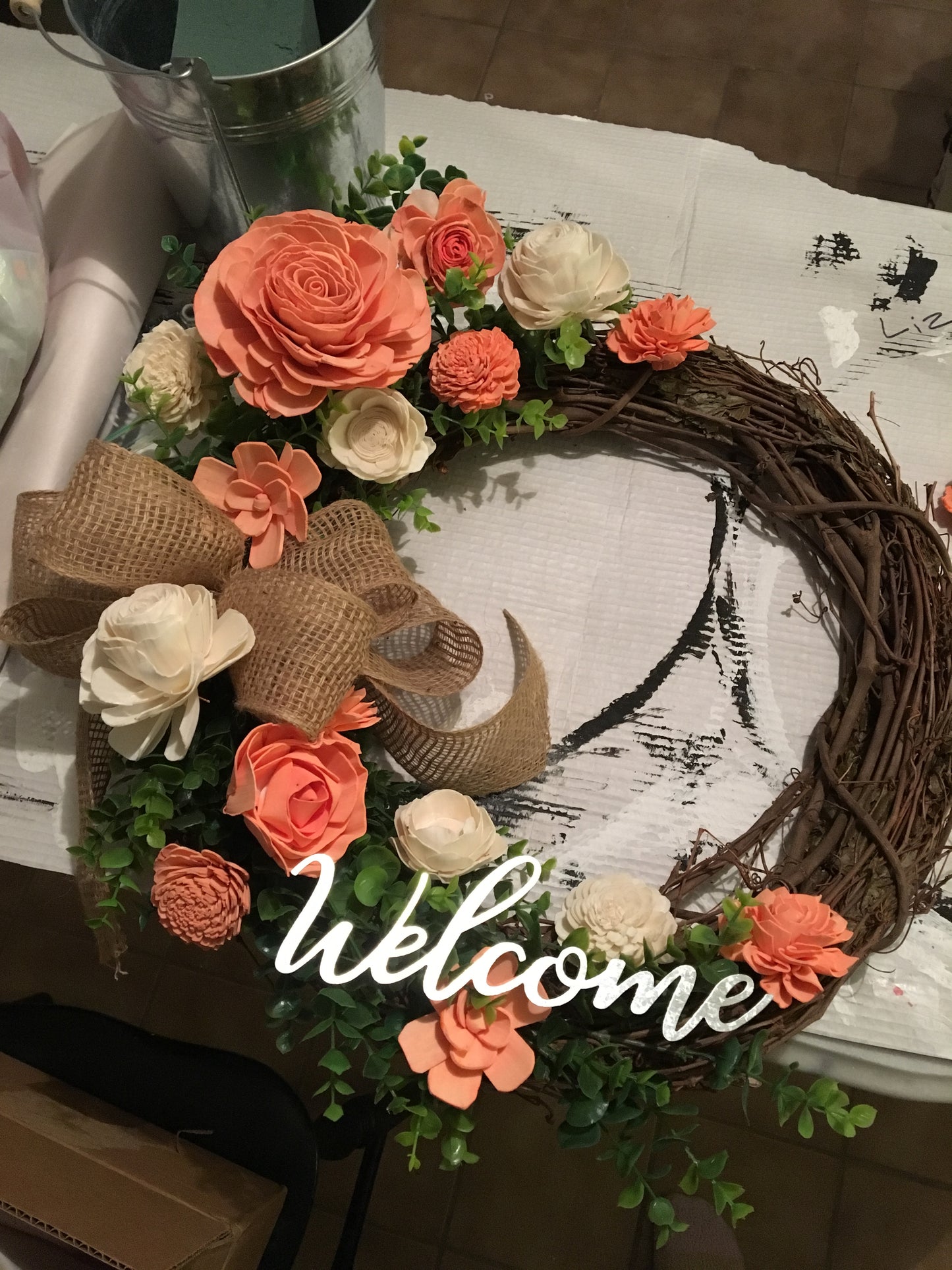 Custom Grapevine Wreath