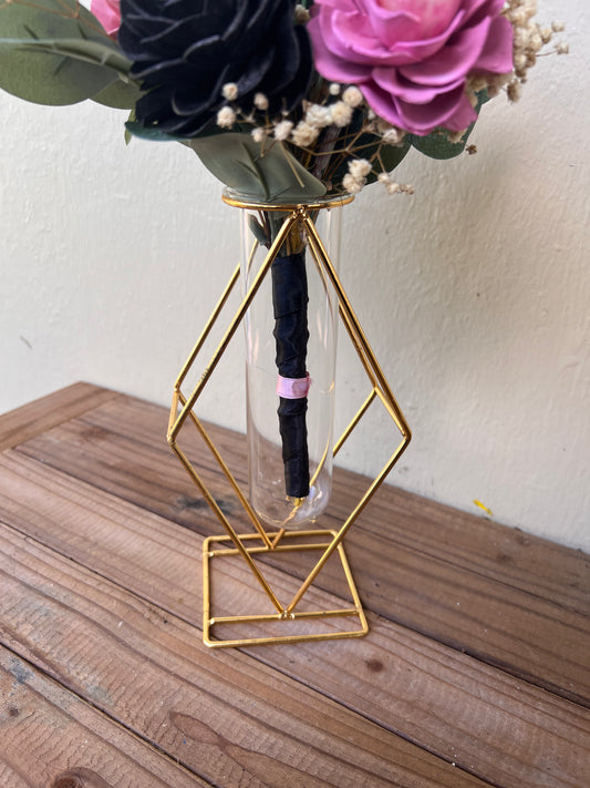 Gold & Glass Vase
