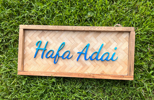 3D Hafa Adai wicker