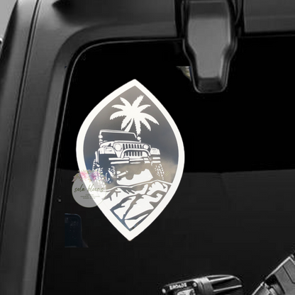 Guam Jeep Decal