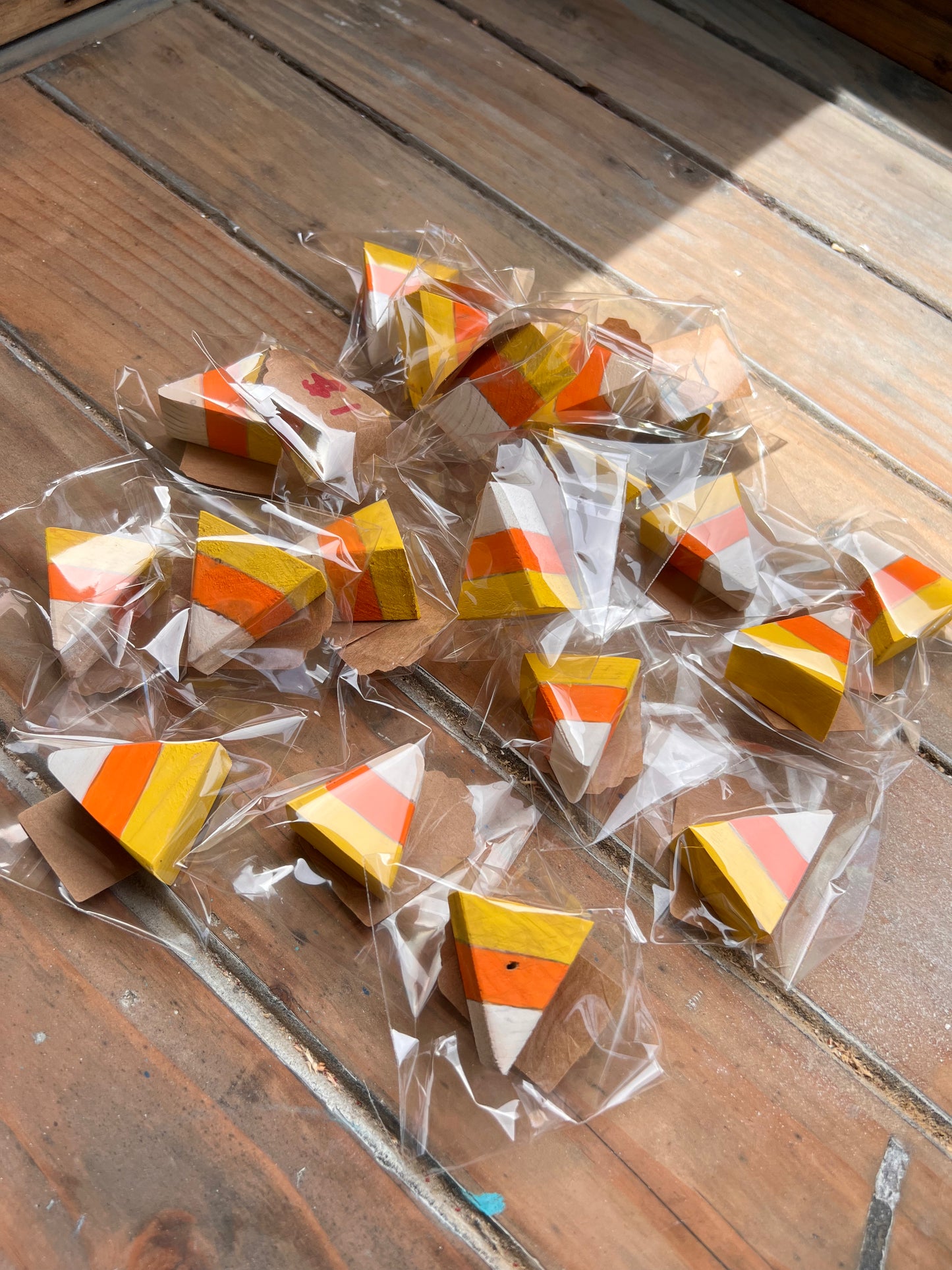 Mini Wooden Candy Corn