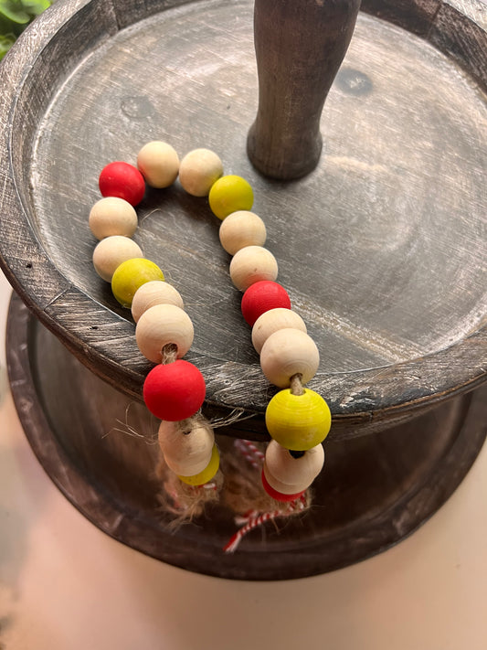 Bead Garland- Grinch Colors