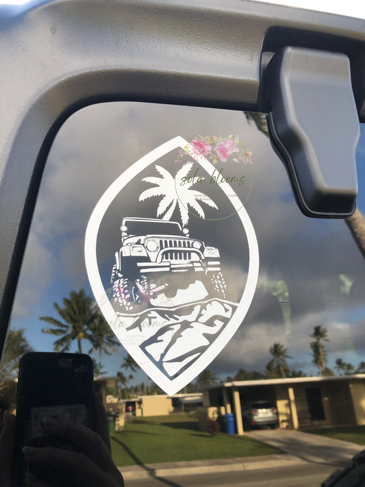 Guam Jeep Decal