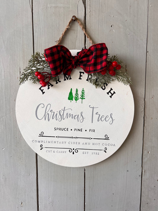 Farm Fresh Christmas Round- 11.5”